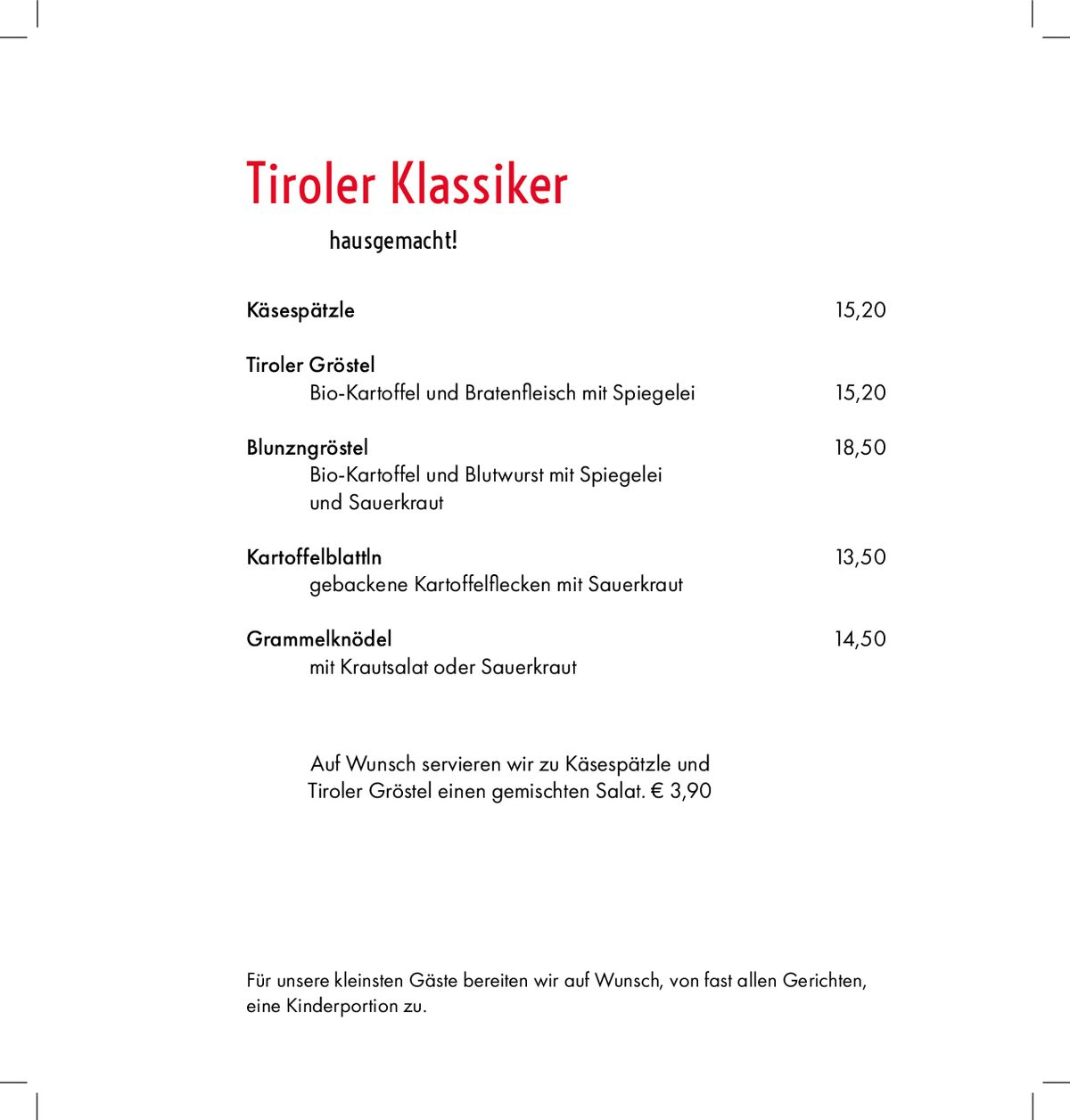 Seite 7 der Speisekarte