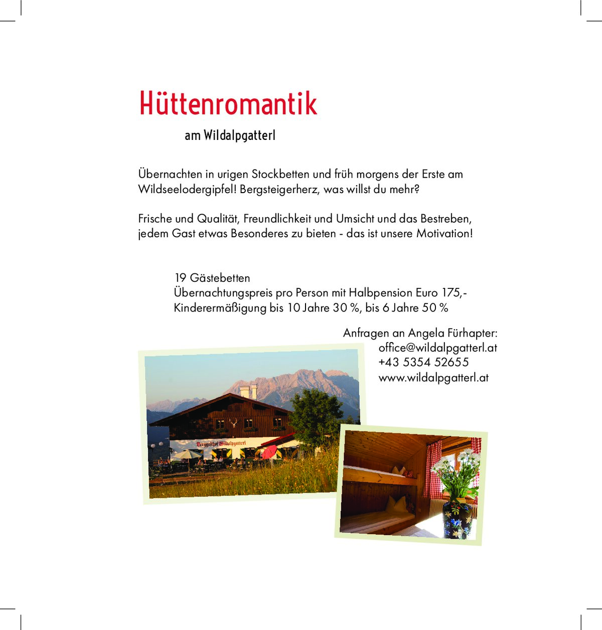Seite 19 der Speisekarte