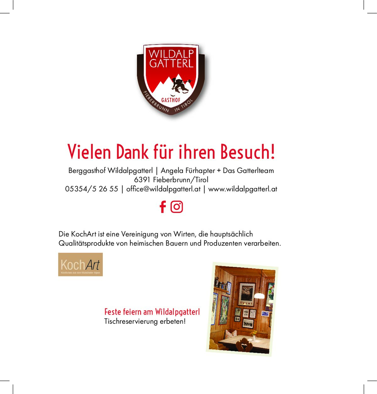 Seite 20 der Speisekarte